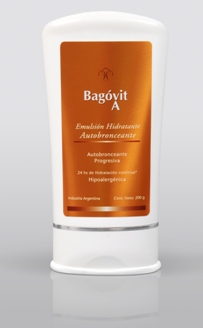 Bronceado natural y sano con Bagovit A Emulsión Hidratante Autobronceante Progresiva